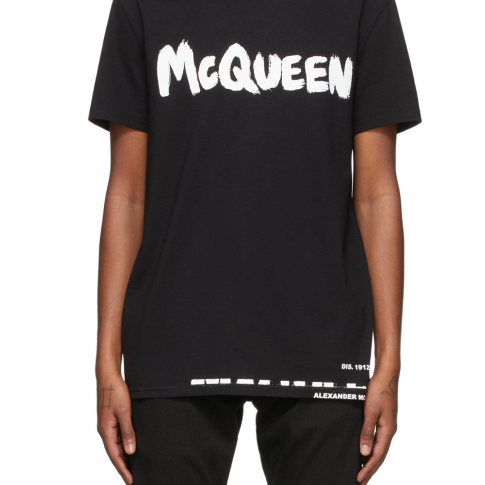 Alexander McQueen Bold Black Tishirt.